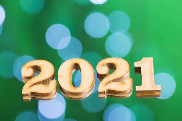 Feliz Año Nuevo Los Colores Brillantes Celebración Año 2021 —  Fotos de Stock