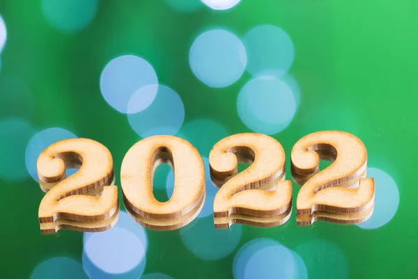 Feliz Año Nuevo Los Colores Brillantes Celebración Año 2022 —  Fotos de Stock