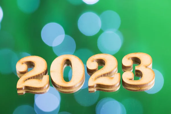 Feliz Año Nuevo Los Colores Brillantes Celebración Año 2023 — Foto de Stock