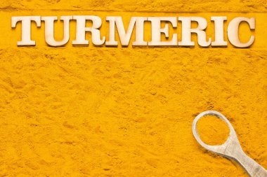 Zerdeçal (Curcuma longa) toz üstten görünüm