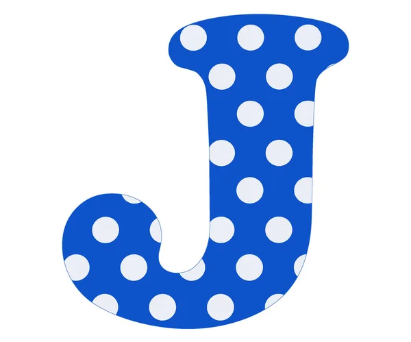 Letter White Circles Blue Background — Stock Photo, Image