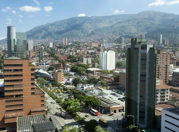 哥伦比亚安蒂奥基亚省麦德林 2018年12月26日 城市的市中心的看法 安蒂奥基亚省首府 — 图库照片