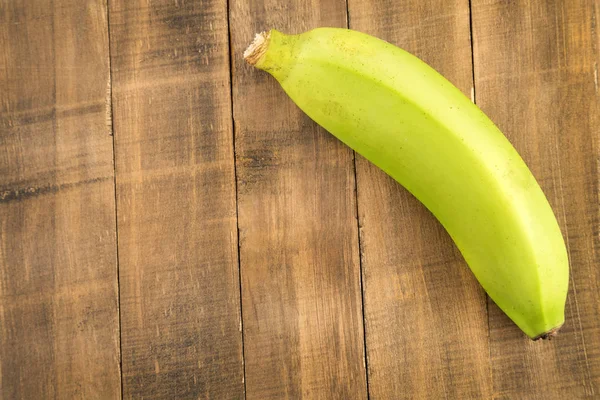 Banana Verde Musa Paradisiaca Espaço Texto — Fotografia de Stock
