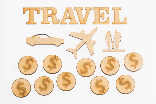 Economize Dinheiro Para Viajar Conceito — Fotografia de Stock
