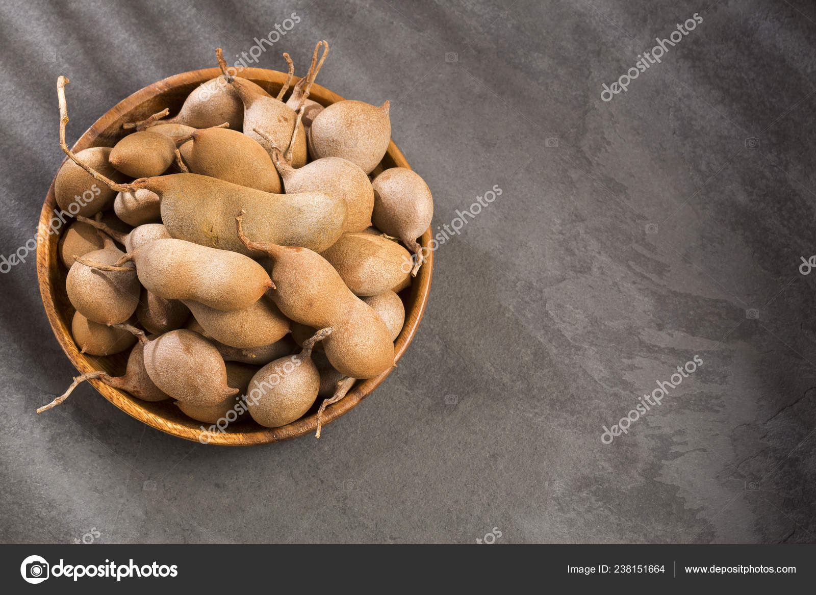 Tamarind Tropical Fruit Tamarindus Indica Text Space Stock Photo Image By C Luisecheverriurrea