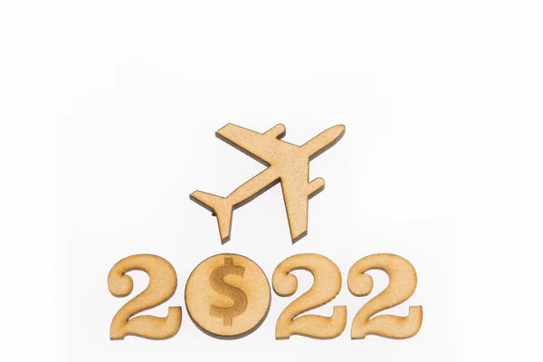 Savings Travel 2022 Savings Concept White Background — Stock Photo, Image