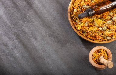 Kadife çiçekli Aromaterapi gerekli yağ - Calendula officinalis