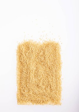 Organik solmayan çiçek tohumları - Amaranthus. Beyaz arka plan