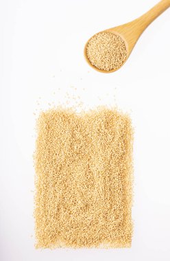 Organik solmayan çiçek tohumları - Amaranthus. Beyaz arka plan