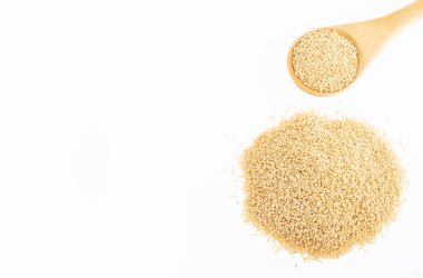 Organik solmayan çiçek tohumları - Amaranthus. Beyaz arka plan