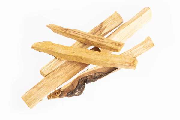 Heiliges Holz Oder Heiliges Holz Bursera Graveolens Weißer Hintergrund — Stockfoto