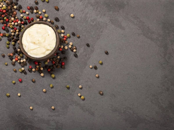 Homemade tartar sauce - Top view — Stock Photo, Image