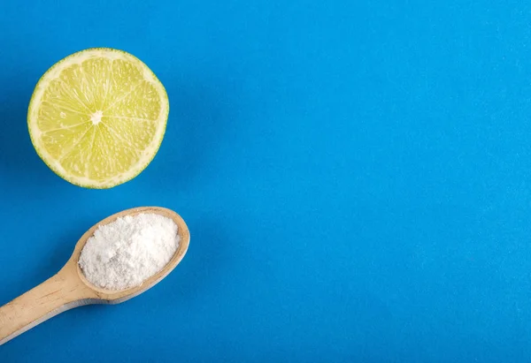 Limón y bicarbonato de sodio — Foto de Stock