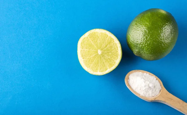 Baking Soda Dengan Lemon — Stok Foto
