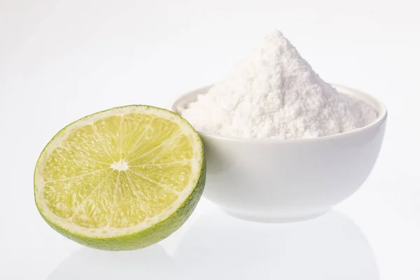 Bicarbonato Sodio Con Limón — Foto de Stock