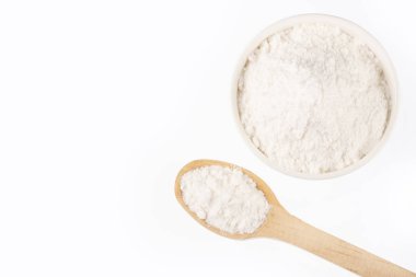 Kabartma tozu temiz-beyaz arka plan