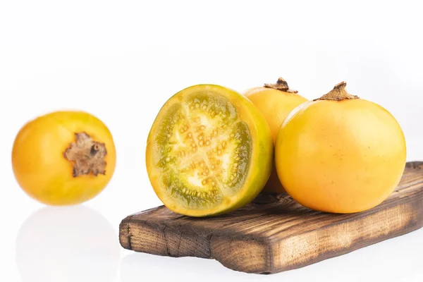 Lulo-frucht aus kolumbien - solanum quitoense — Stockfoto