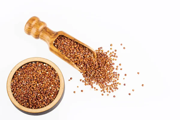 Červená semena organické quinoa - Chenopodium quinoa — Stock fotografie