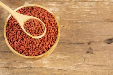 Organik achiote tohumu - Bixa Orellana. Metin alanı