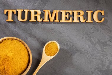 Organik zerdeçal tozu - Curcuma longa. Metin alanı