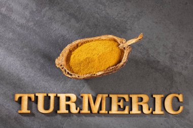 Organik zerdeçal tozu - Curcuma longa. Metin alanı