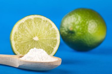 Limonlu kabartma tozu - Narenciye limon. Metin alanı