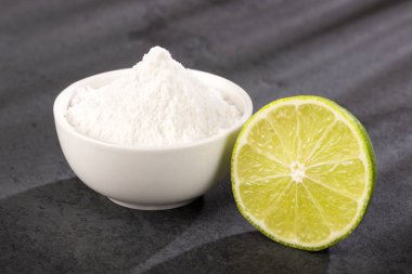 Limonlu kabartma tozu - Narenciye limon. Metin alanı