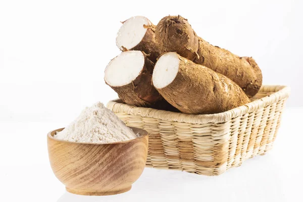 Manihot esculenta (cassava, yuca, manioc, mandioca, βραζιλιάνικη αραρούτη) — Φωτογραφία Αρχείου