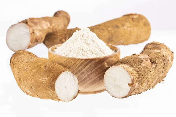 Manihot esculenta (singkong, yuca, manioc, mandioca, arrowroot Brasil) — Stok Foto