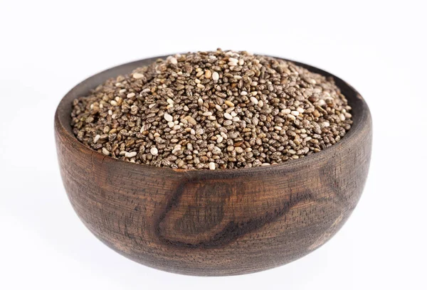 Ekologisk Chia frön-Salvia hispanica. Utrymme för text — Stockfoto