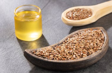 Tohum ve keten tohumu yağı - Linum usitatissimum. Metin alanı