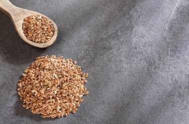 Keten tohumu organik tohumlar - Linum usitatissimum. Metin alanı