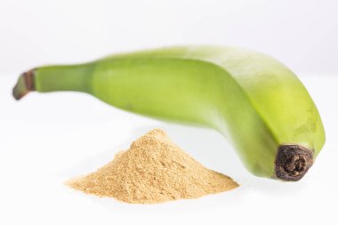 Çiğ ve kurutulmuş yeşil muz, muz unu, dirençli un, prebiyotik gıda, mide sağlığı