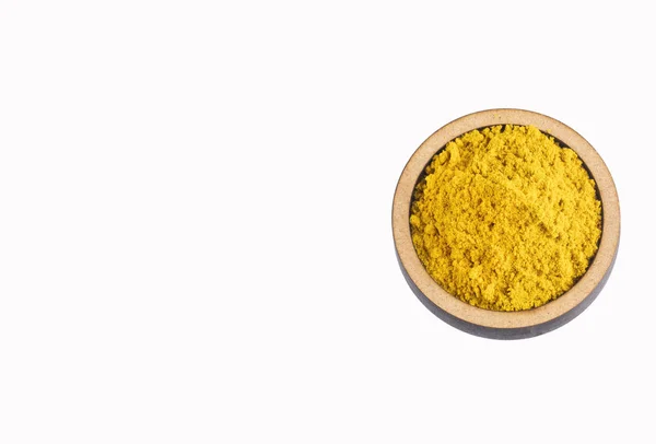 Condimento de curry amarillo - Espacio de texto — Foto de Stock