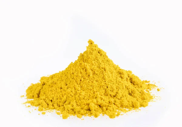 Amarelo Curry Seasoning - Espaço de texto — Fotografia de Stock