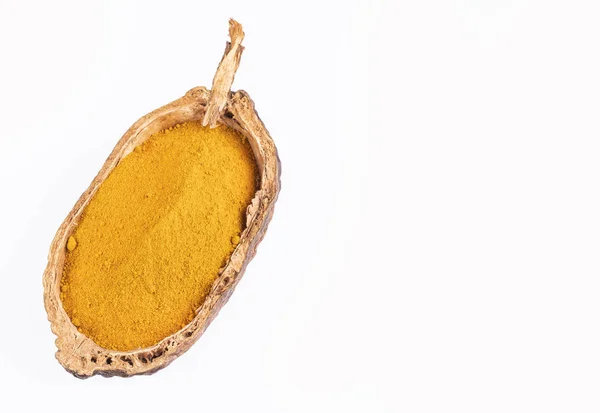 Turmeric organic powder - Curcuma longa — Stock Photo, Image