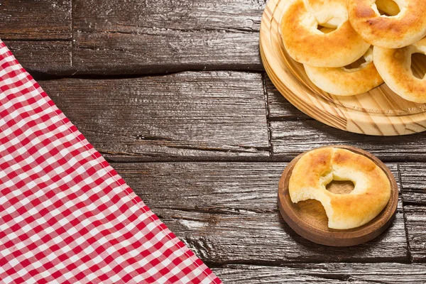 Café da manhã colombiano - Pandequeso comida tradicional - glúten - farinha de trigo e queijo — Fotografia de Stock