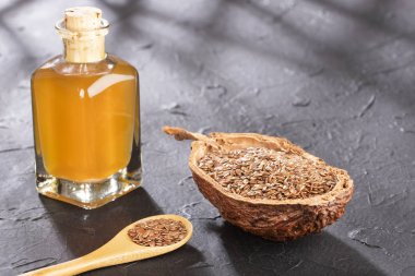 Tohum ve keten tohumu yağı - Linum usitatissimum. Metin alanı