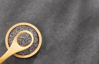 Organik haşhaş tohumu - Papaver somniferum. Metin alanı