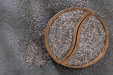 Organik haşhaş tohumu - Papaver somniferum. Metin alanı