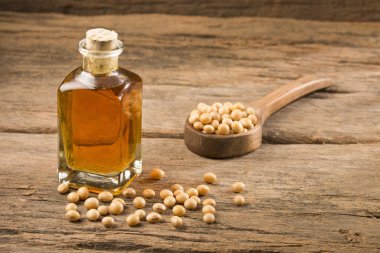 Glycine max-organik soya fasulyesi. Metin alanı