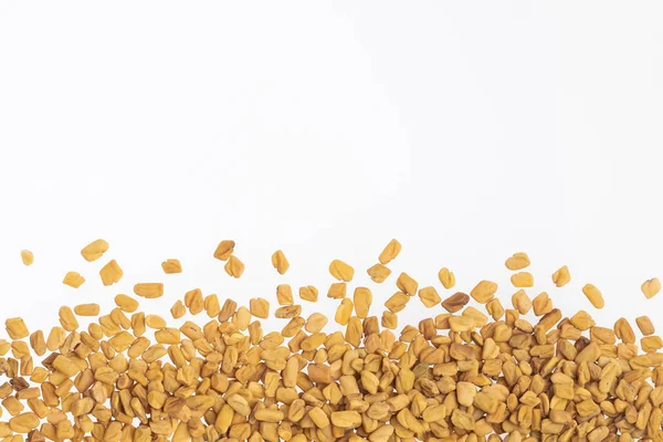 Organická semena pískavice - Methi Dana — Stock fotografie