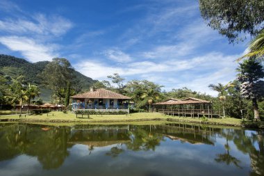 La Ceja, Antioquia / Kolombiya. Koloni evi. Kolombiya geleneksel mimarisi.