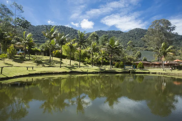 stock image La Ceja, Antioquia / Colombia. Lake and mountains, Colombian landscape.