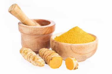 Curcuma longa - Kökler ve zerdeçal tozu. Metin alanı