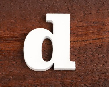 Küçük harf d - Ahşap parça