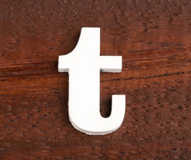 Küçük harf t - Ahşap Parça