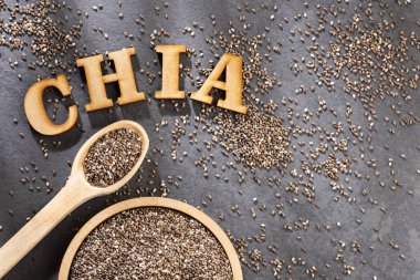 Organik chia tohum - Salvia hispanica.