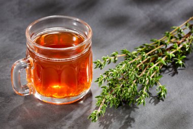 Taze kekik çayı, Thymus. Metin uzayı