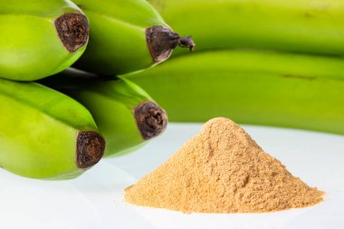 Çiğ ve kurutulmuş yeşil muz, muz unu, dirençli un, prebiyotik gıda, mide sağlığı